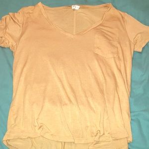 full tilt mustard yellow tillys tee-shirt